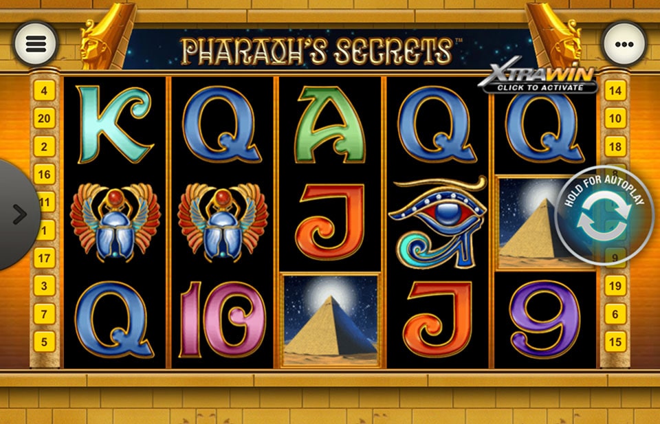 Pharaoh's Secrets slot by Playtech