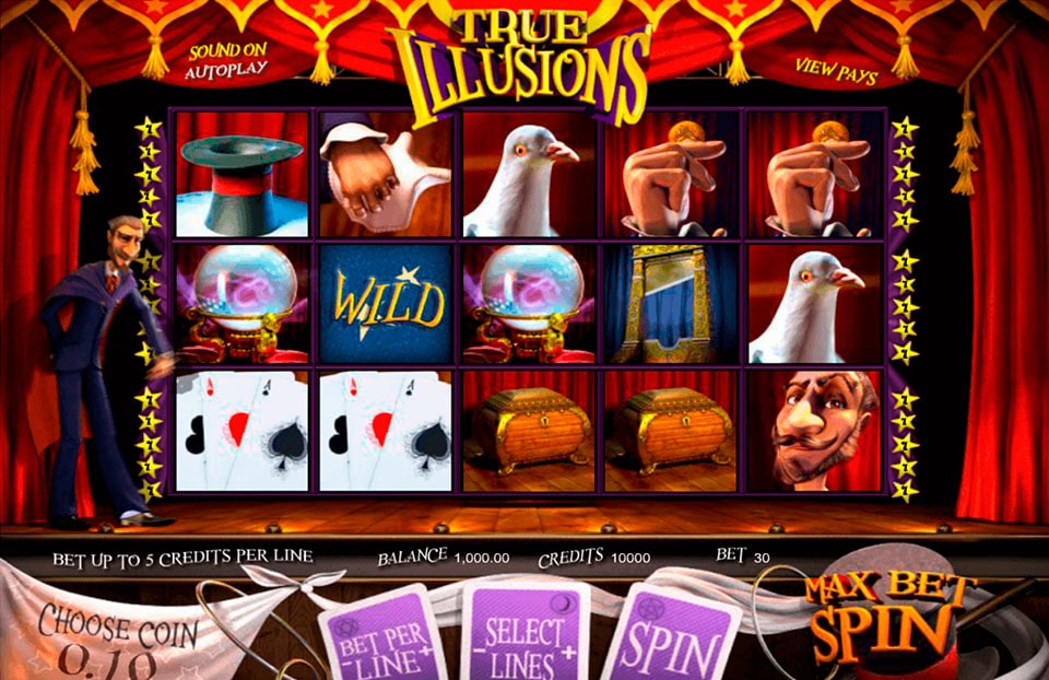 True Illusions casino slot from Betsoft 
