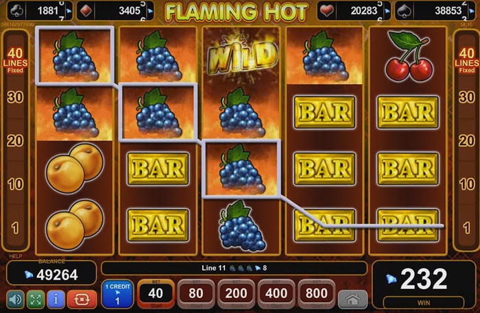 Игровой автомат ЕGT — Flaming Hot