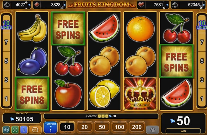 Игровой автомат от ЕGT — Fruits Kingdom