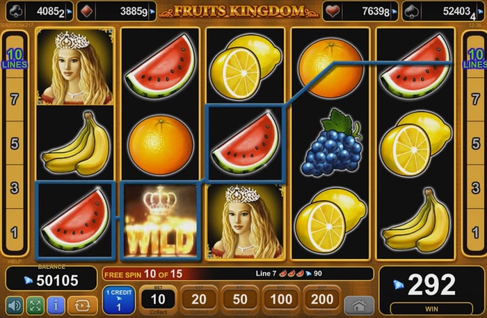 Видеослот от ЕGT — Fruits Kingdom