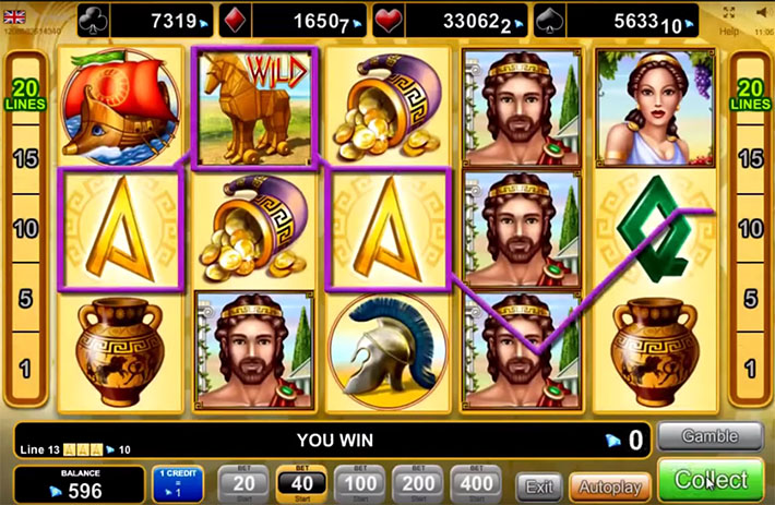 Age of Troy slot from EGT