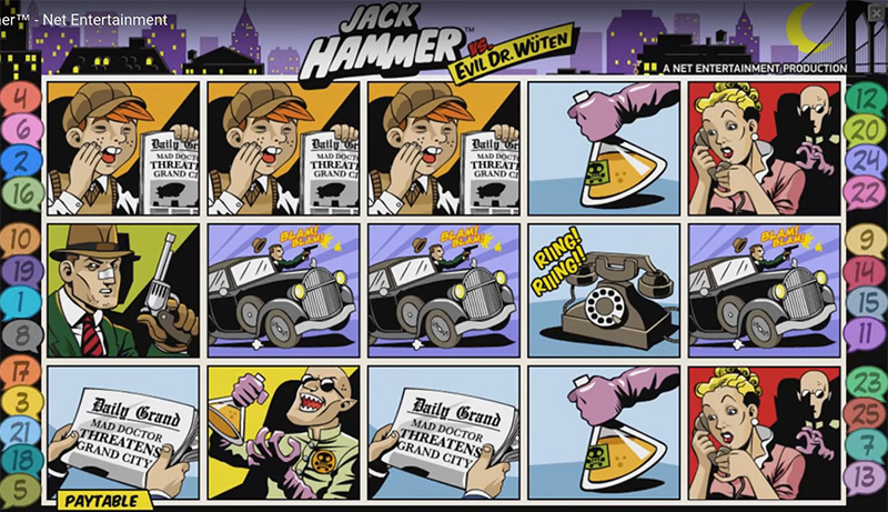 Cлот NetEnt: Jack Hammer™, скриншот