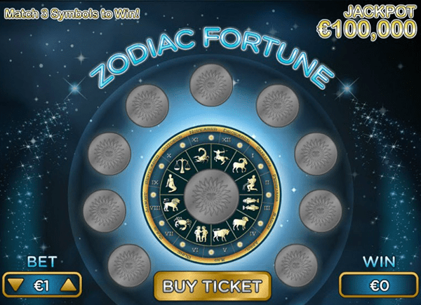 Игра со скретч-картами Pariplay — Zodiac Fortune