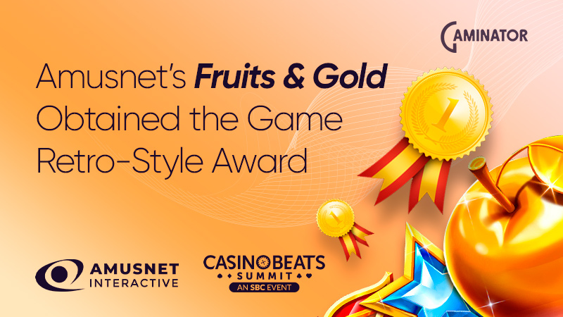 Amusnet's Game Retro-Style award