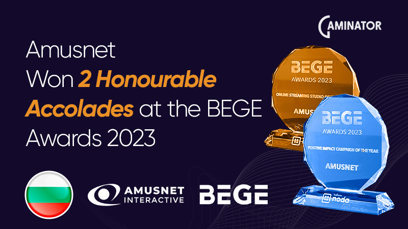 Amusnet at the BEGE Awards 2023: 2 accolades
